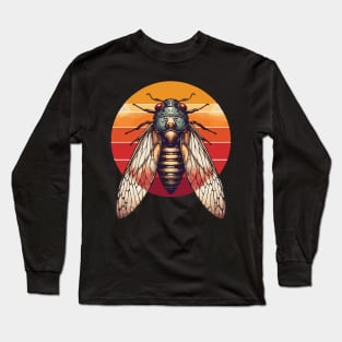 Cicada Retro Sunset Long Sleeve T-Shirt